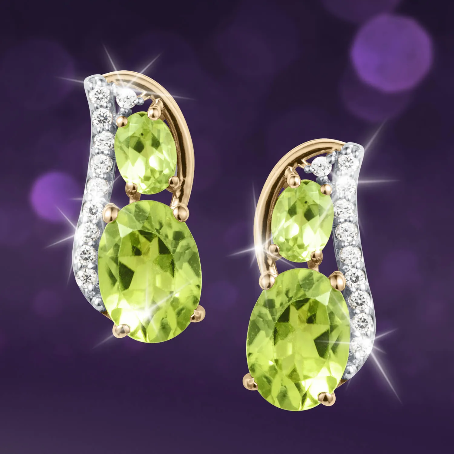 Dewdrop Preridot Earrings