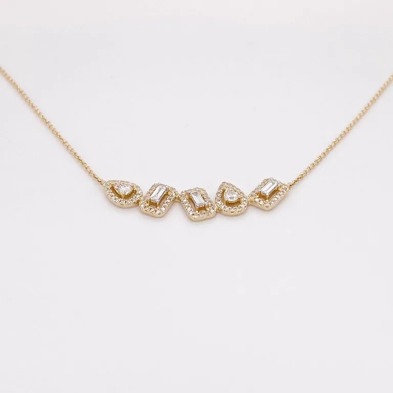 Diamond Pivoting Necklace