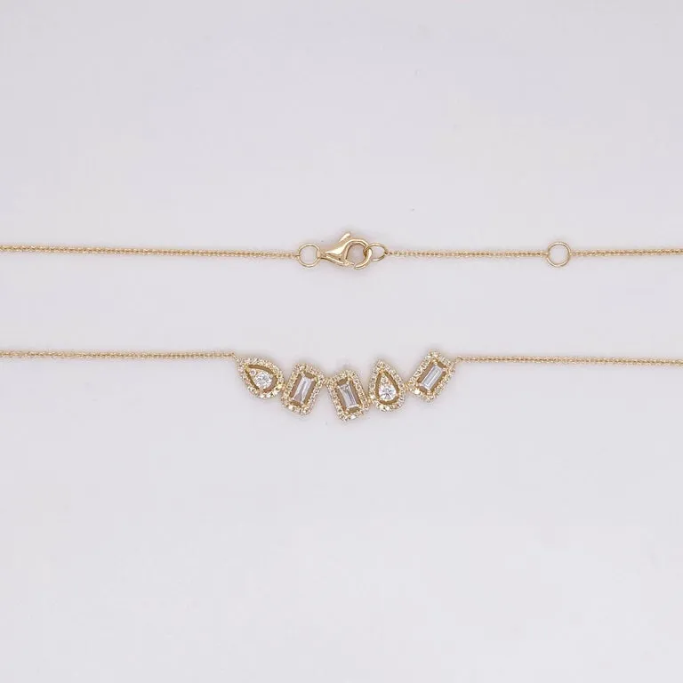 Diamond Pivoting Necklace