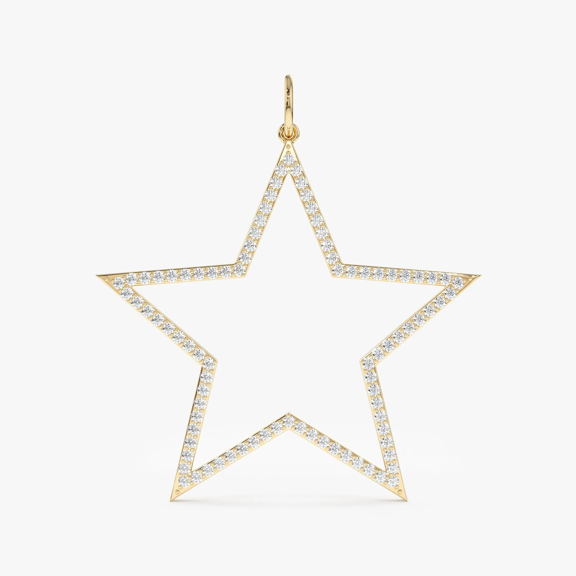 Diamond Star Cutout Charm, Luz