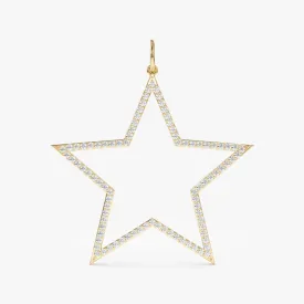 Diamond Star Cutout Charm, Luz