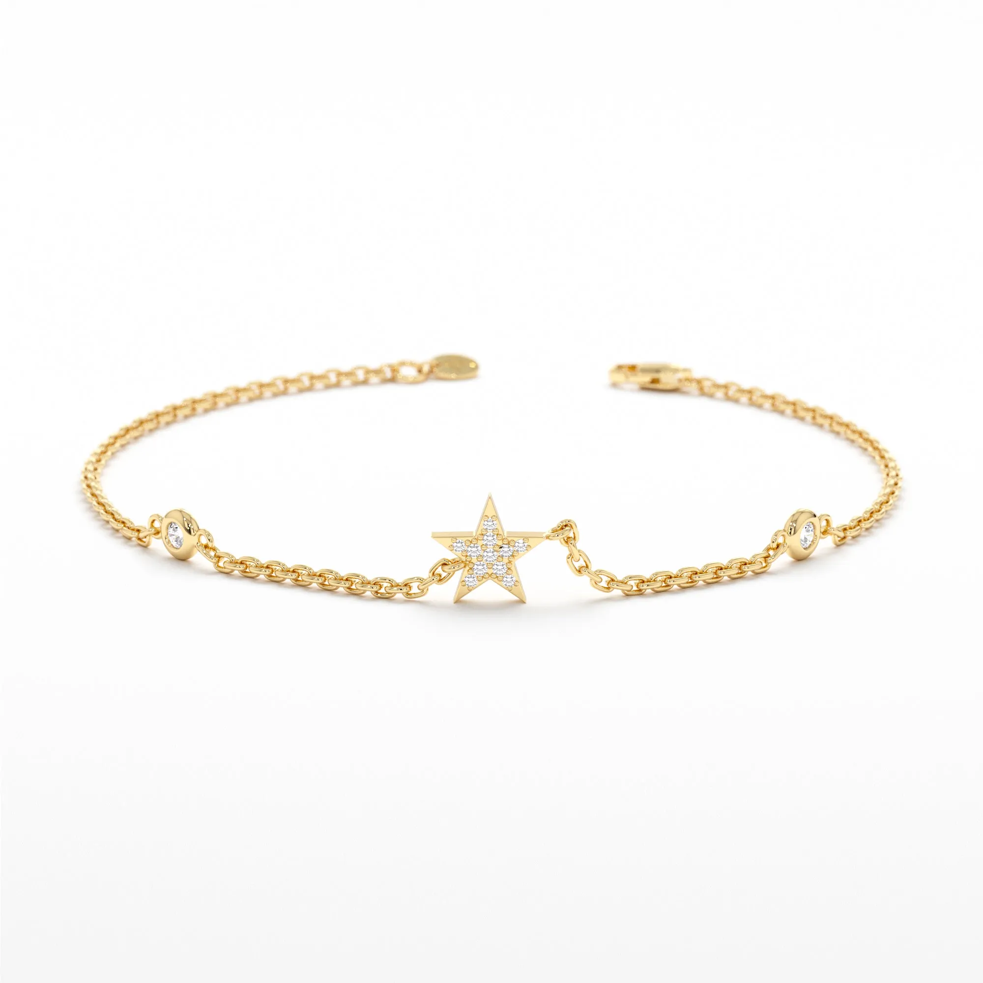 Diamond Star Station Bracelet, Polaris