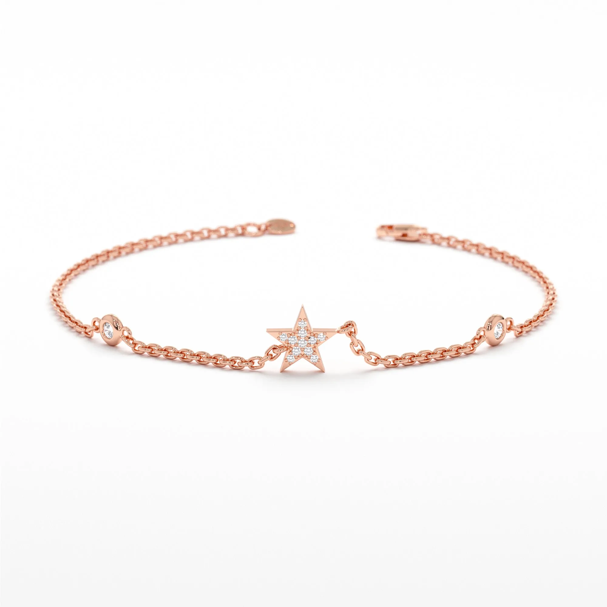 Diamond Star Station Bracelet, Polaris