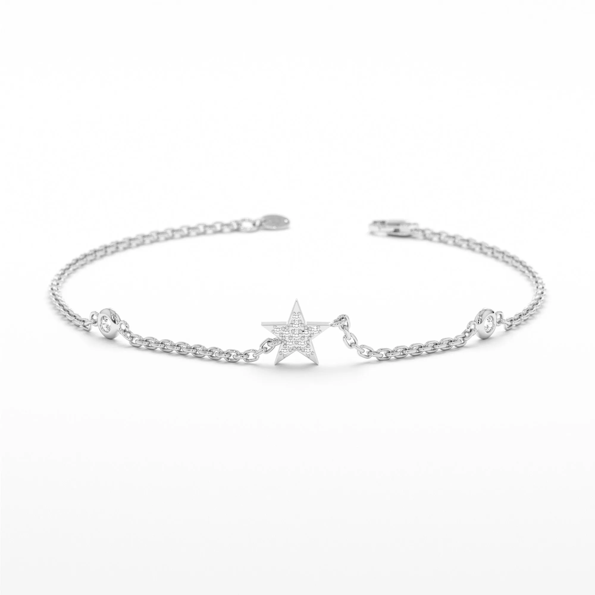 Diamond Star Station Bracelet, Polaris