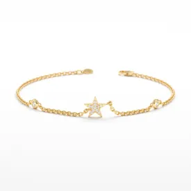 Diamond Star Station Bracelet, Polaris