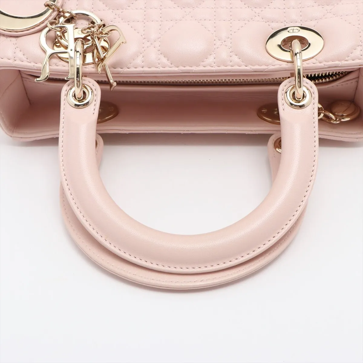 Dior Lady Dior Pink Cannage Leather Medium 2way