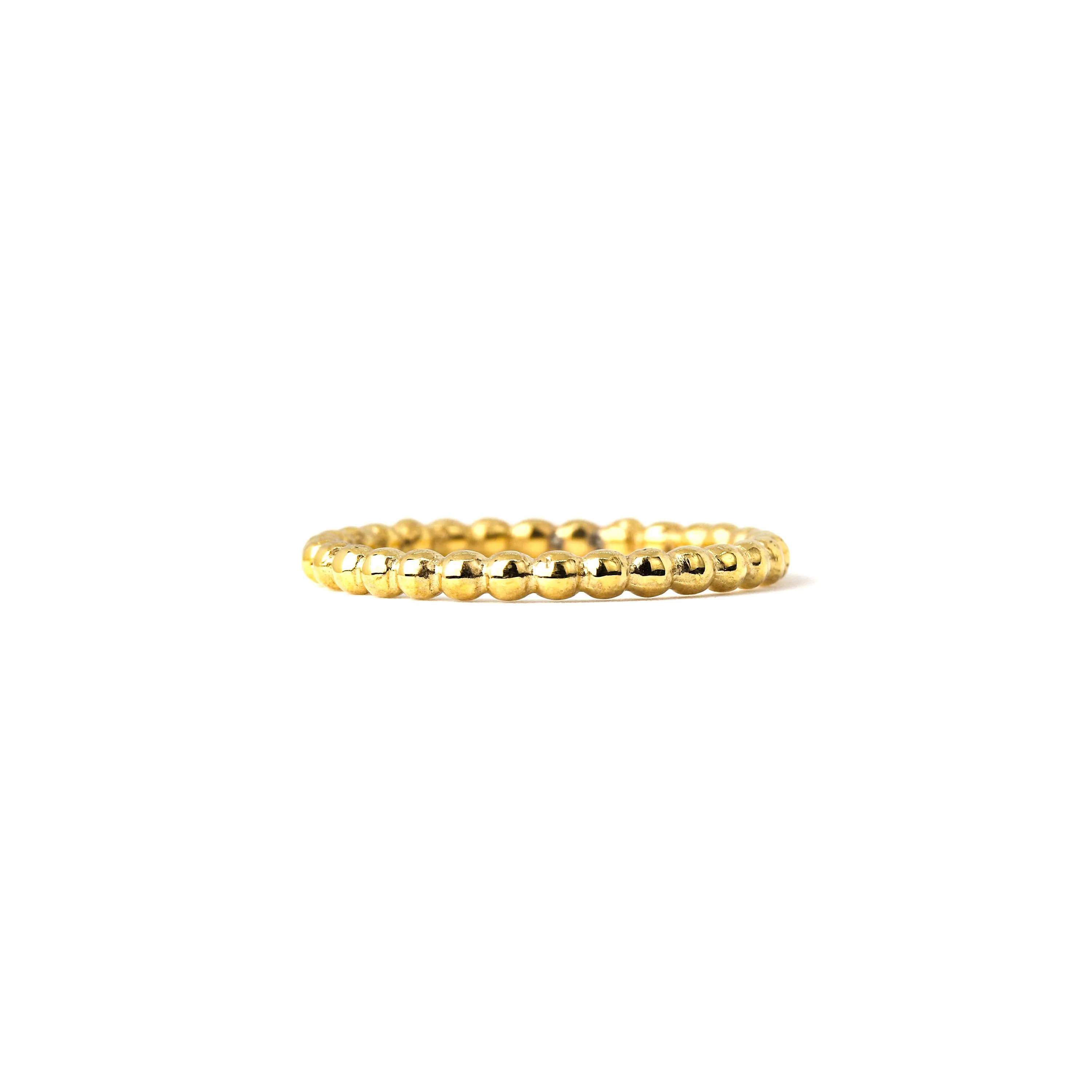 Dotted Ring, Solid 14k Gold