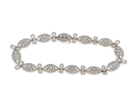 Edwardian Diamond Bracelet, 1.55 Carats