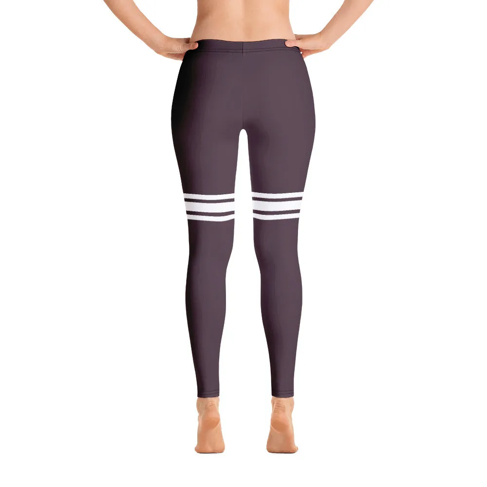 ELEVATED ESSENTIALS, SLIM AND SCULPT LEGGING THIGH HIGH WINE