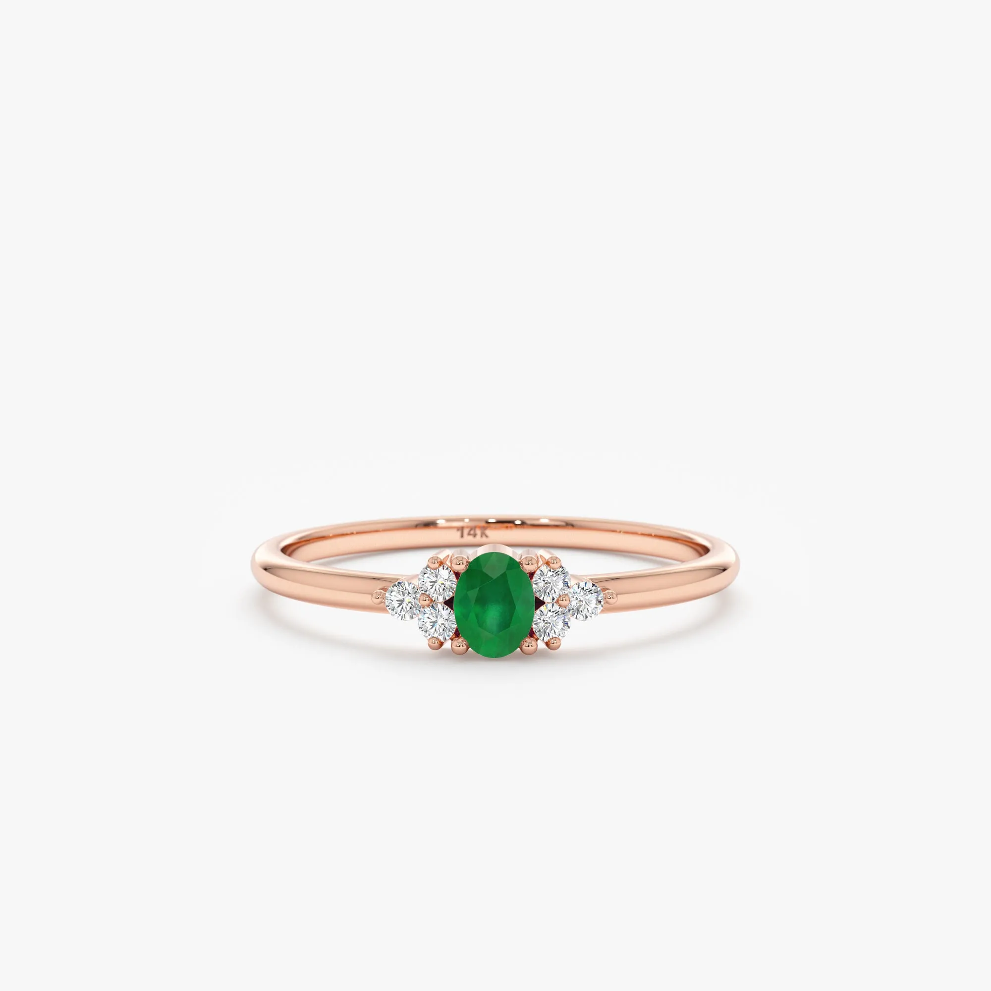 Emerald and Diamond Engagement Ring, Elkin