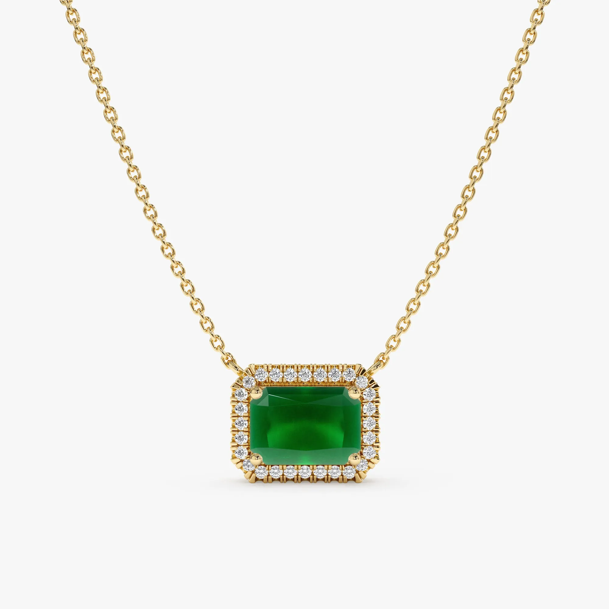 Emerald Diamond Necklace, Juliet