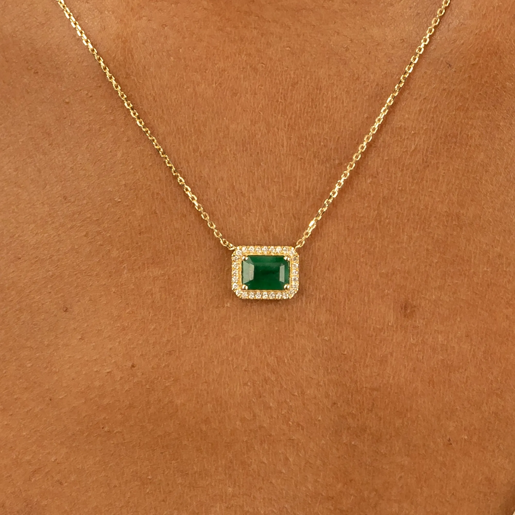 Emerald Diamond Necklace, Juliet