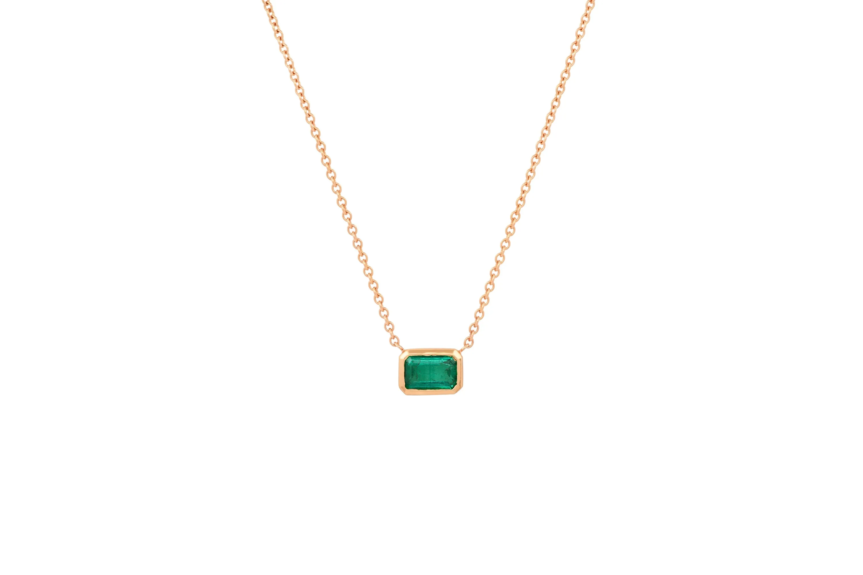 Emerald Framed Necklace