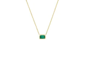 Emerald Framed Necklace