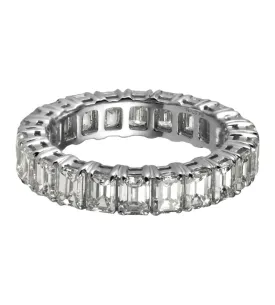 Emerlad Cut Diamond Eternity Band, 0.20 CT Each