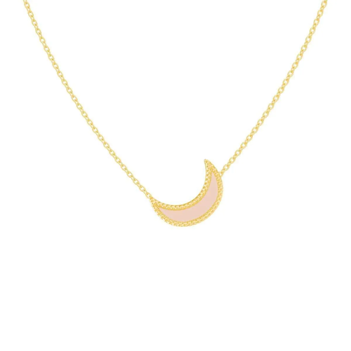 Enamel Moon Necklace