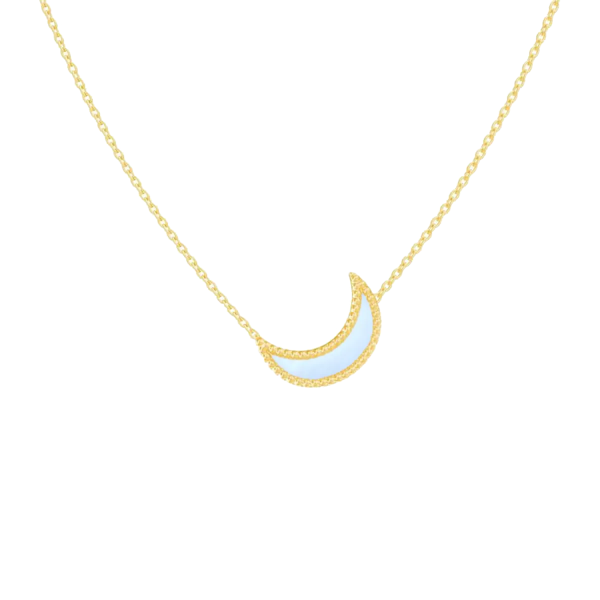 Enamel Moon Necklace