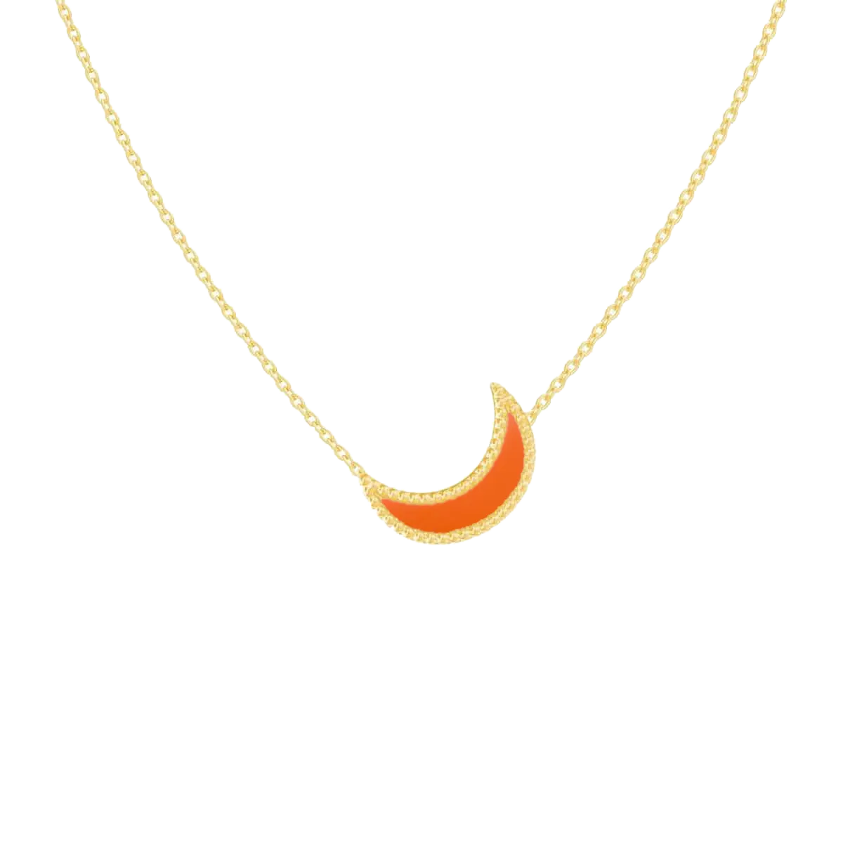 Enamel Moon Necklace