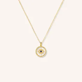 Evil Eye Floating Pendant Necklace