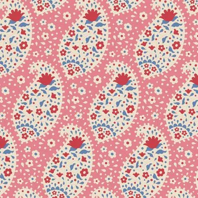 Fabric JUBILEE-TEARDROP PINK by TILDA, TIL100546