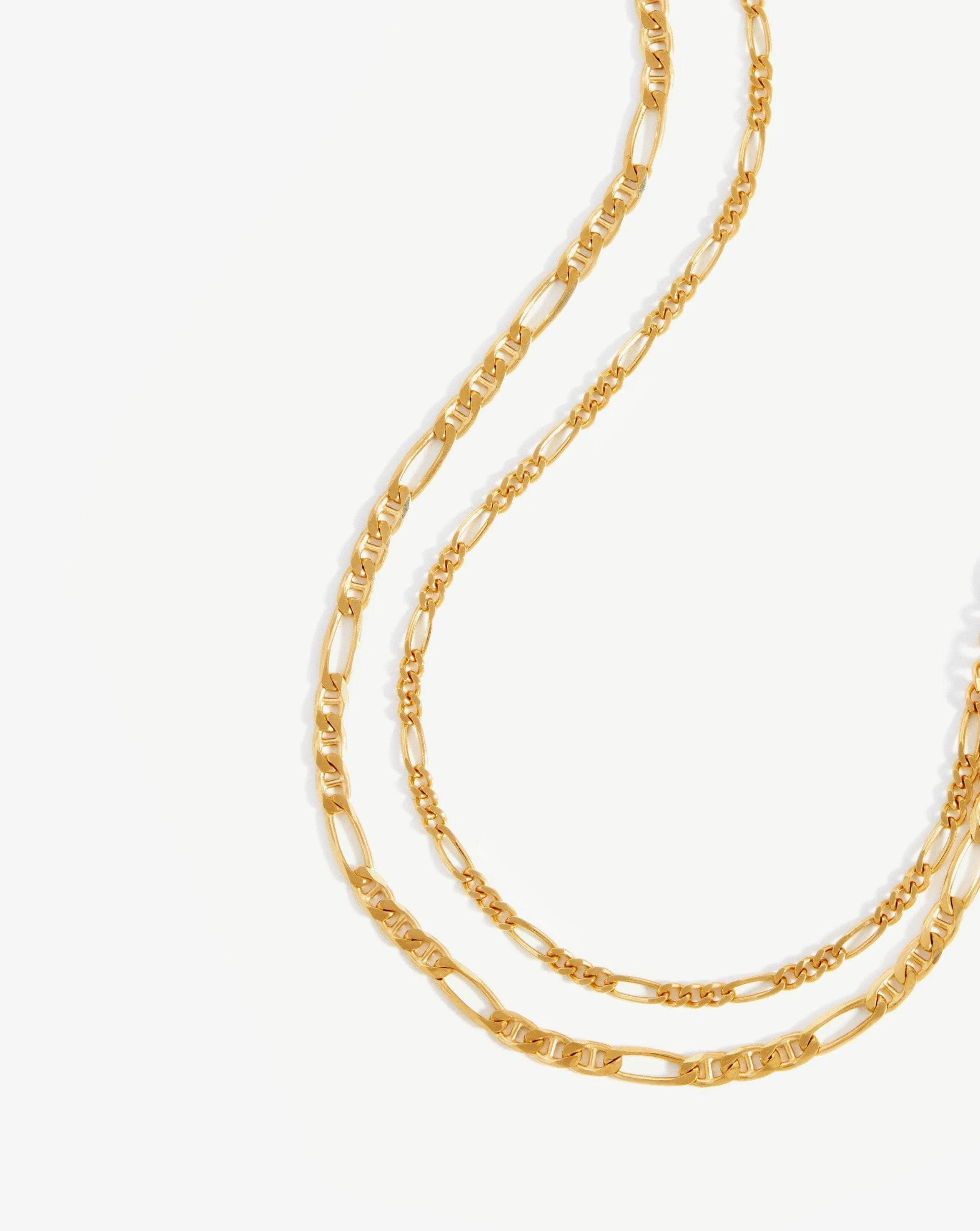 Filia Double Chain Necklace | 18ct Gold Vermeil