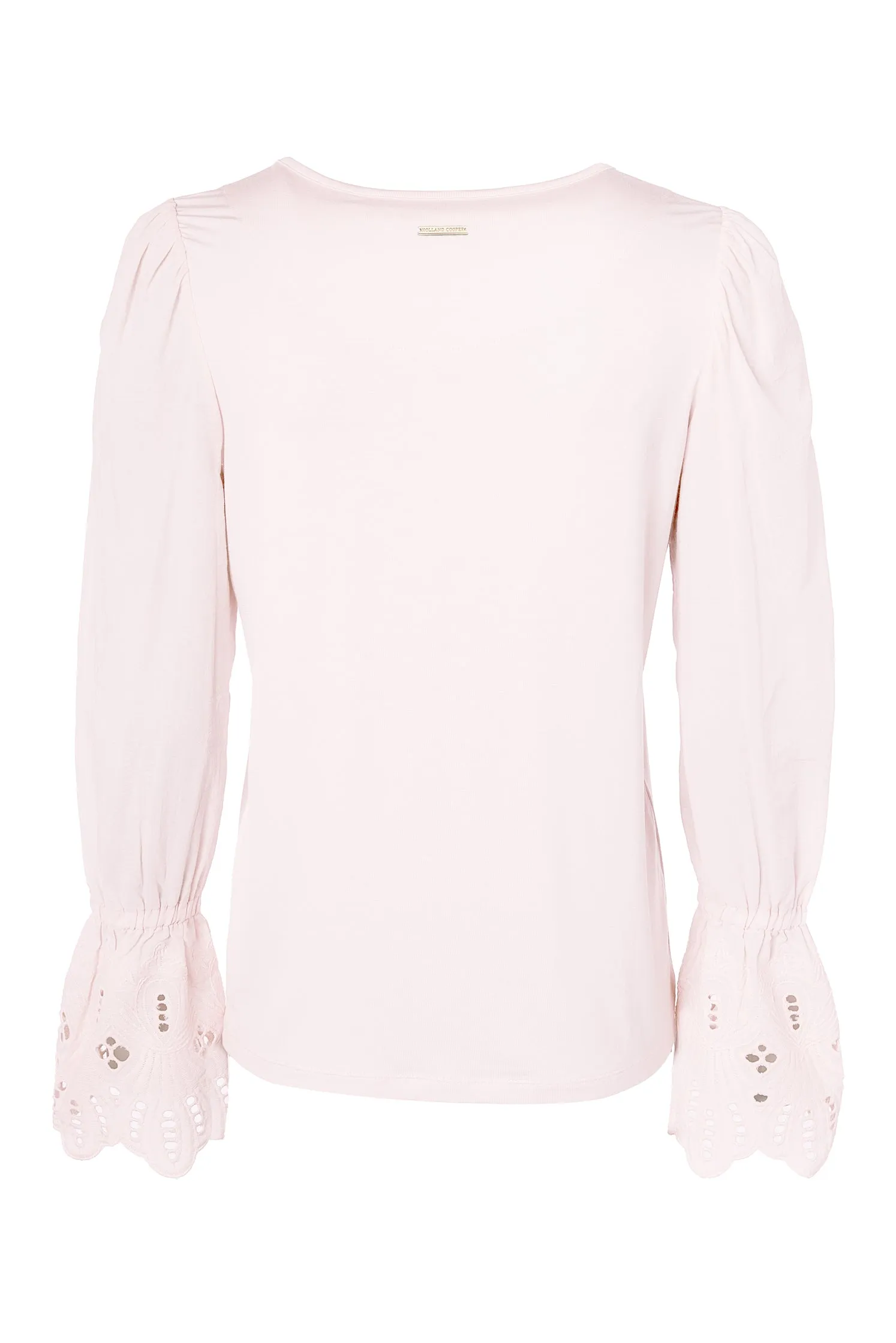 Francesca Jersey Blouse (Palest Pink)