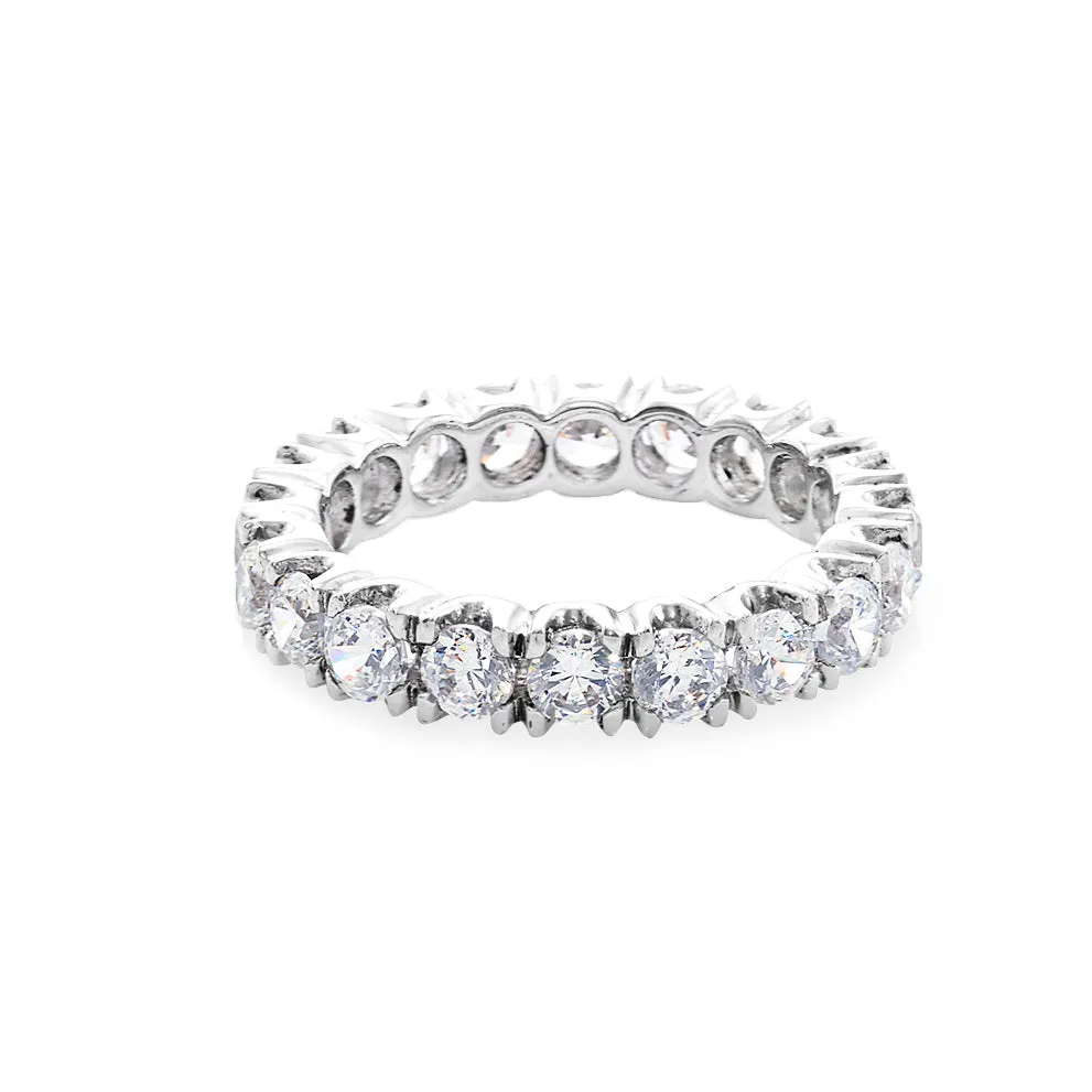 Full Eternity Diamond Ring in White Gold