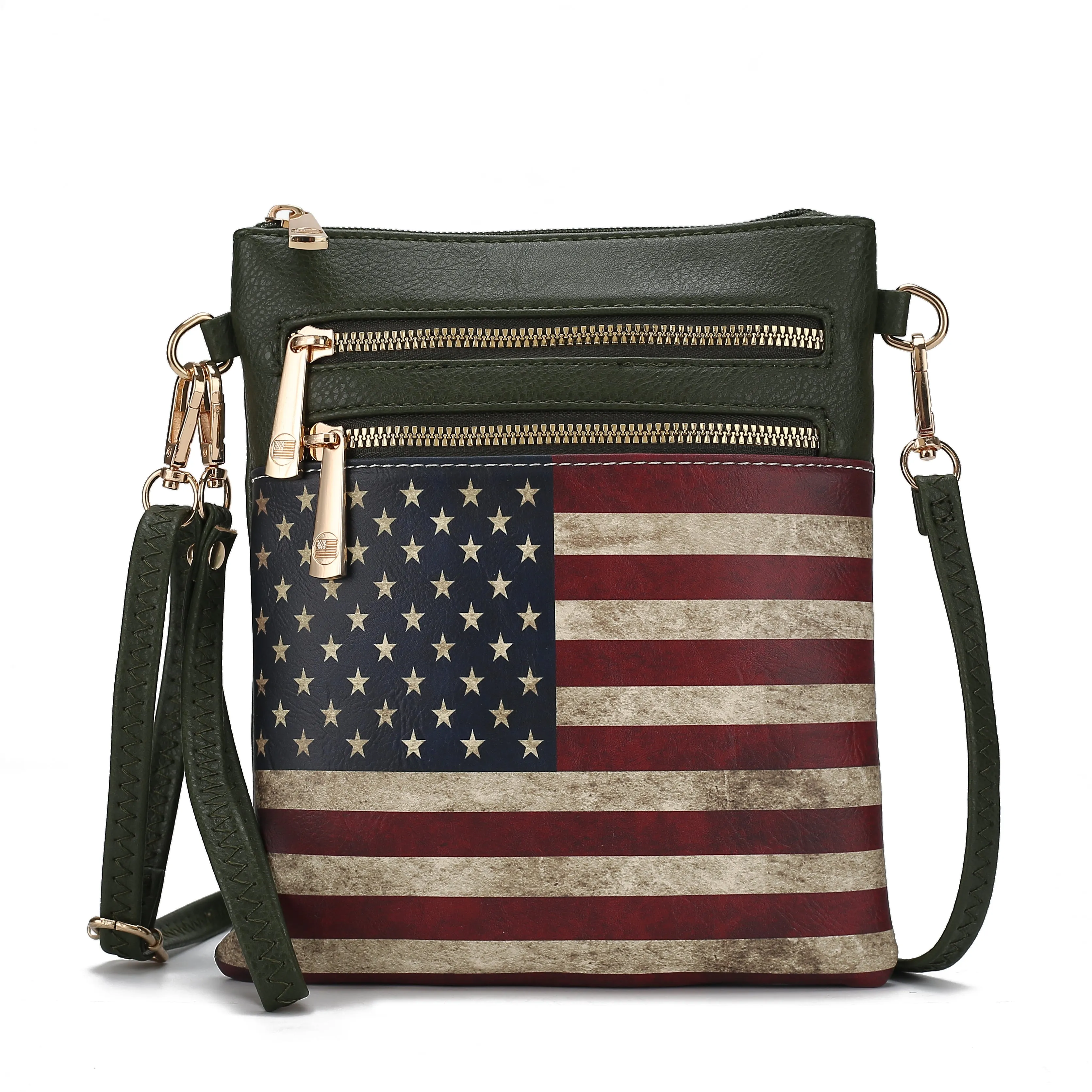 Genesis Printed Flag Crossbody Bag