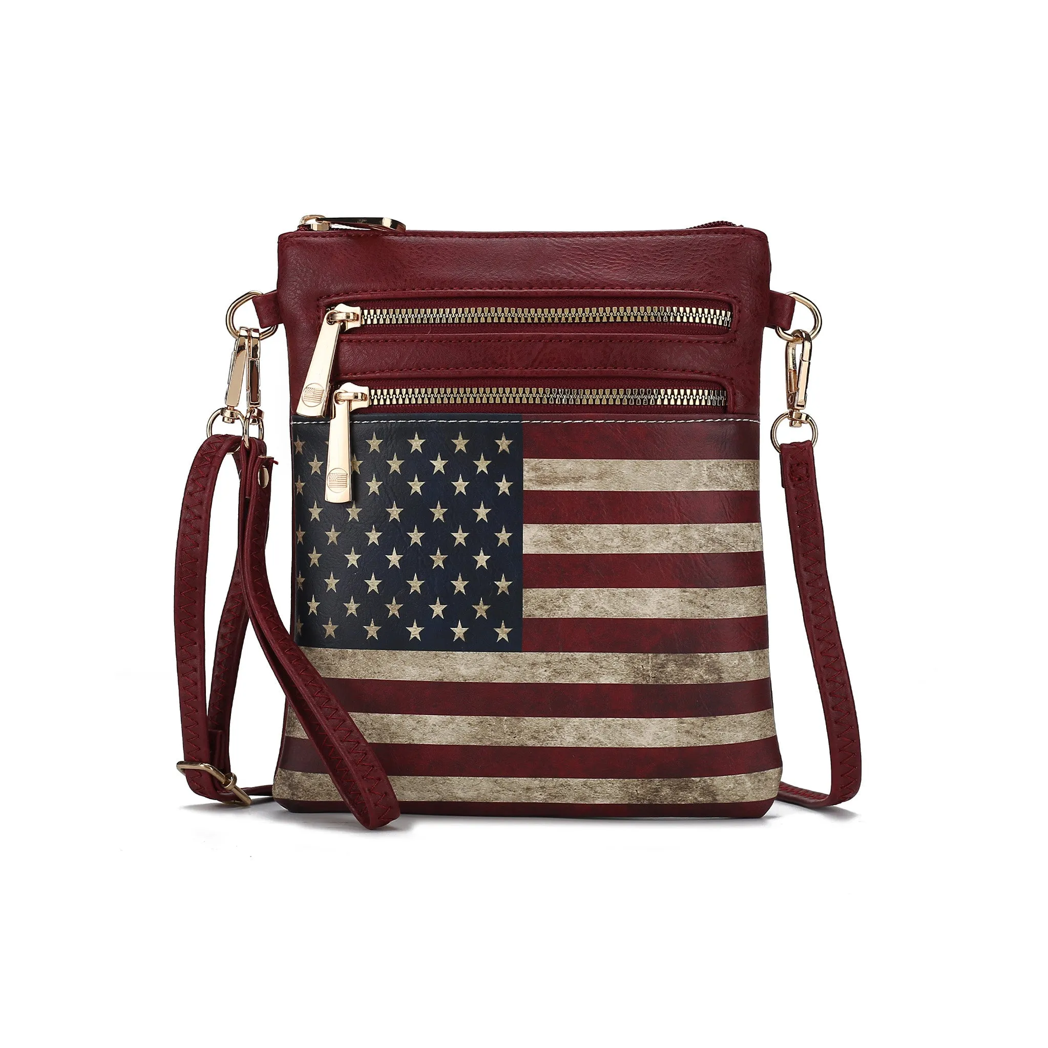 Genesis Printed Flag Crossbody Bag