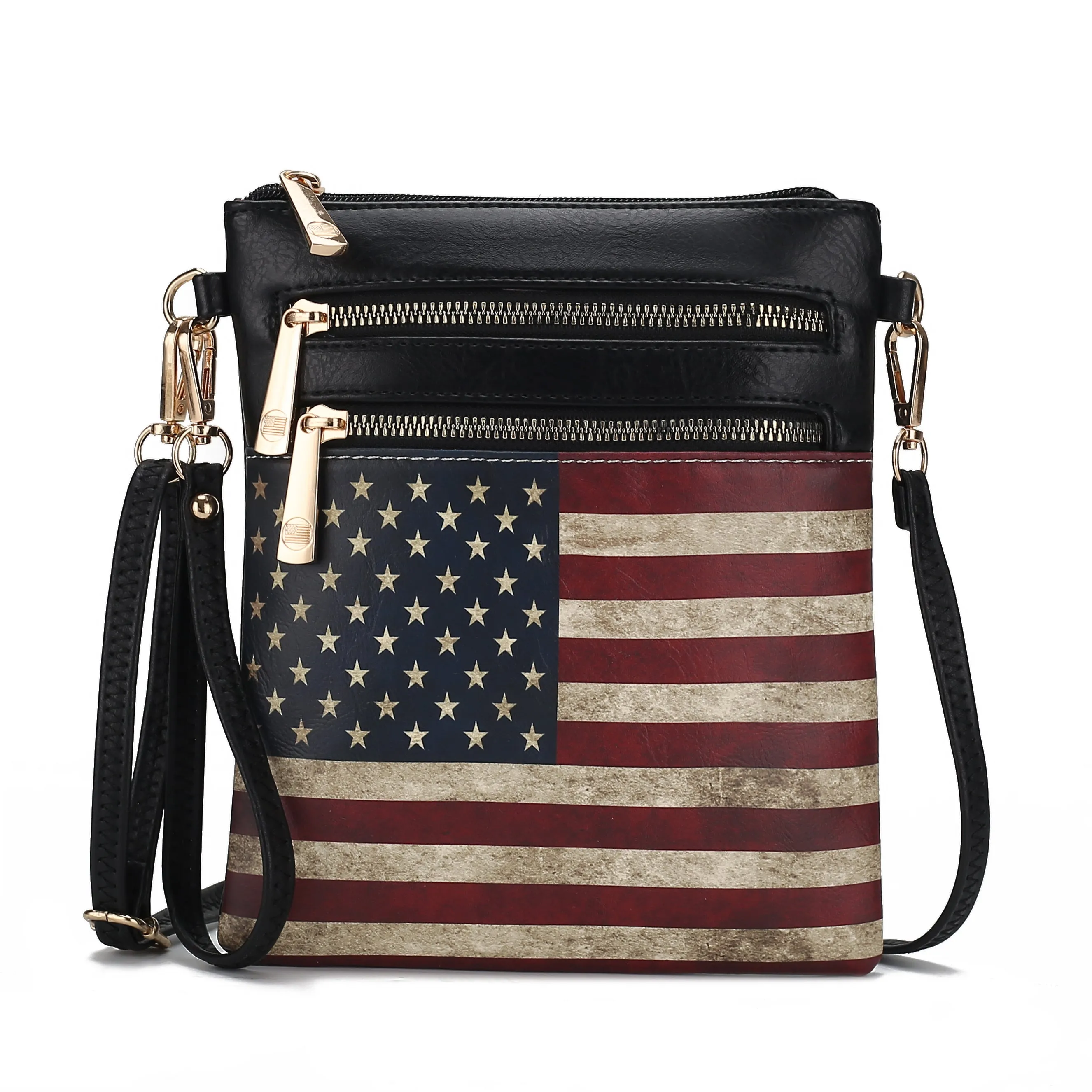 Genesis Printed Flag Crossbody Bag