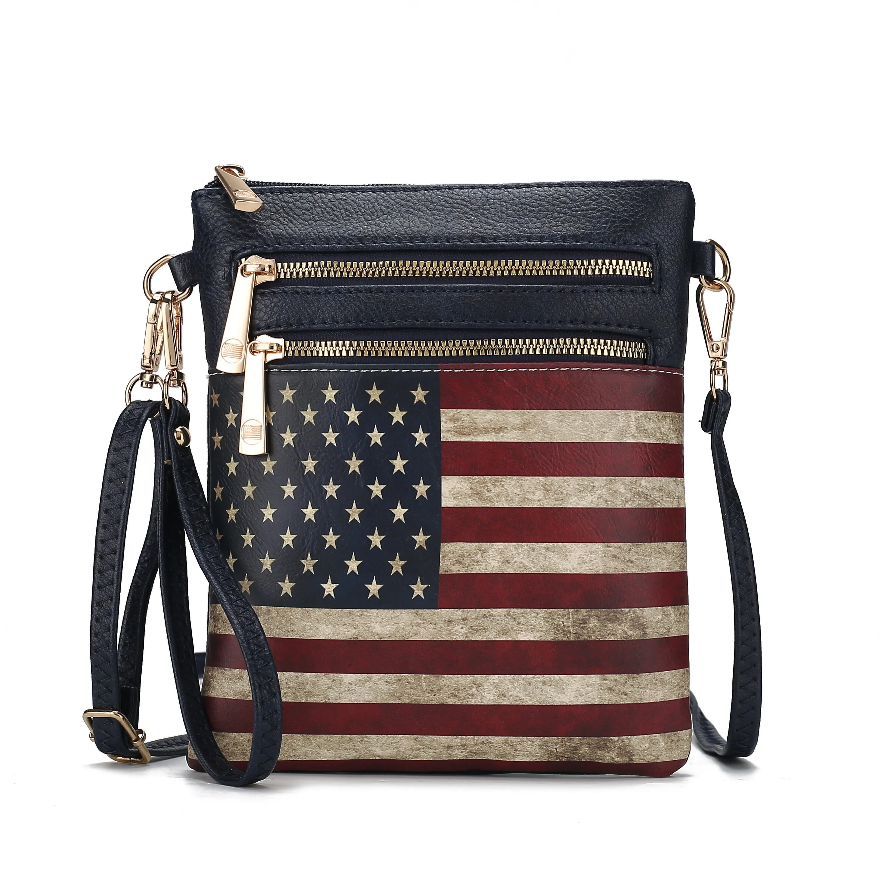 Genesis Printed Flag Crossbody Bag