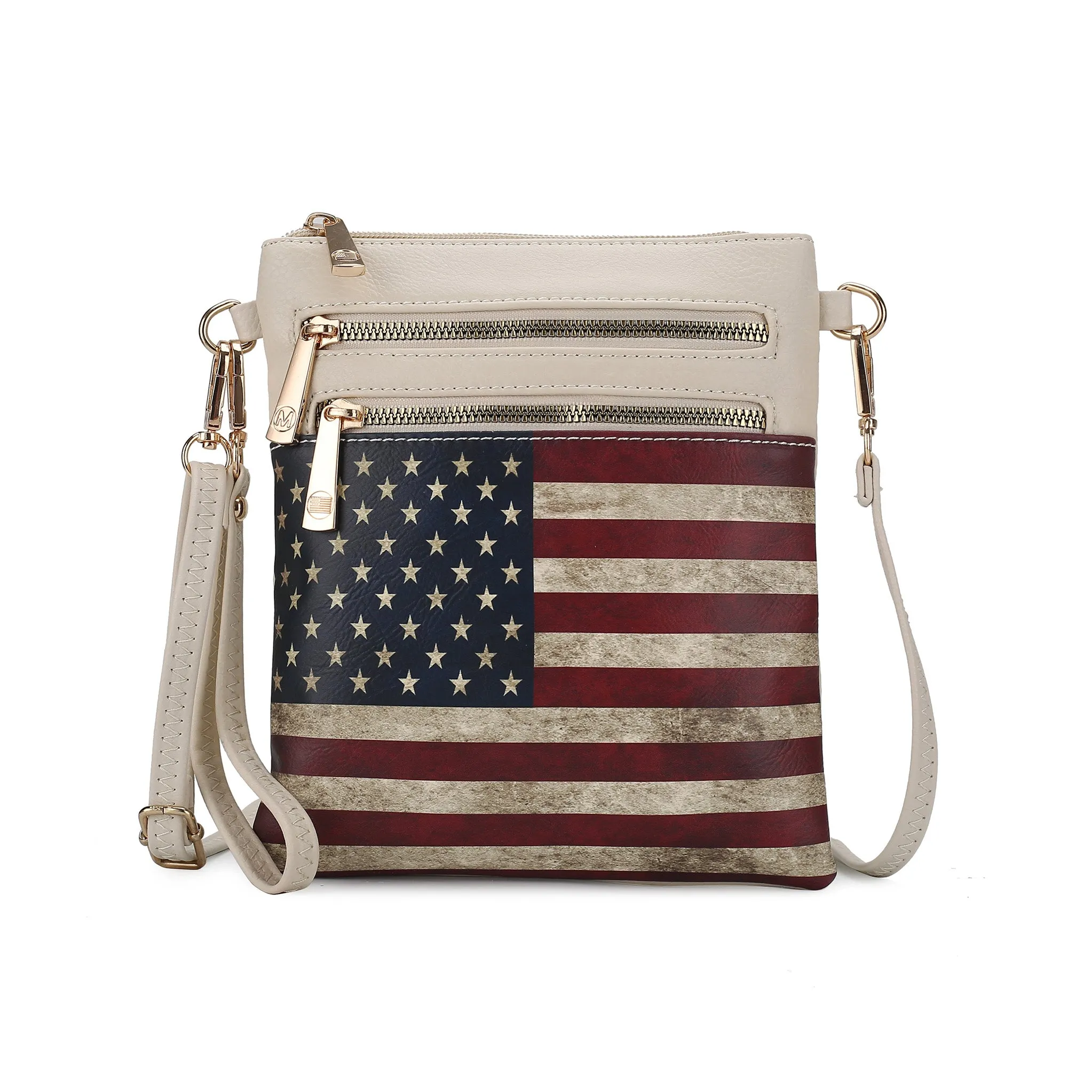 Genesis Printed Flag Crossbody Bag