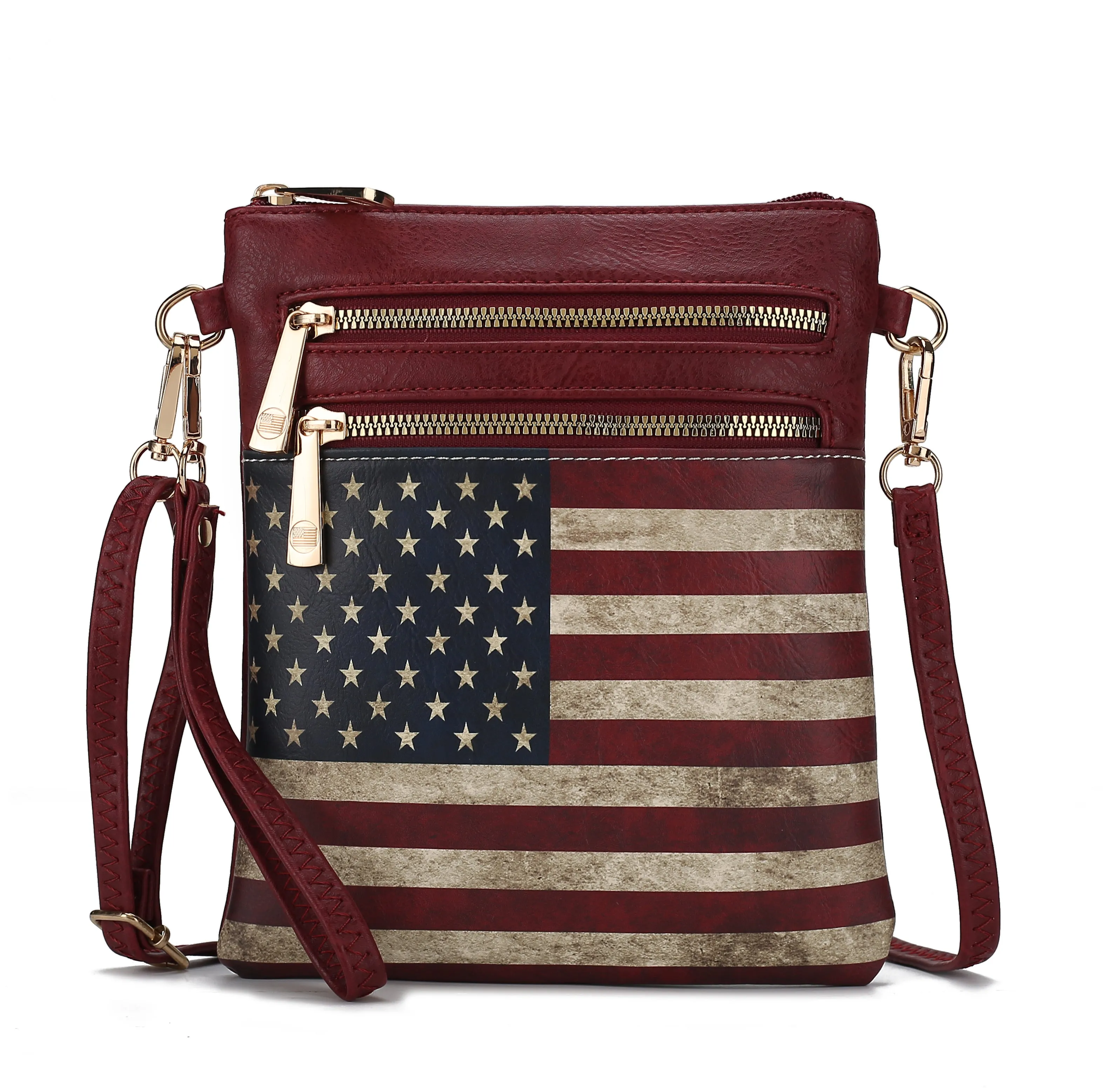 Genesis Printed Flag Crossbody Bag