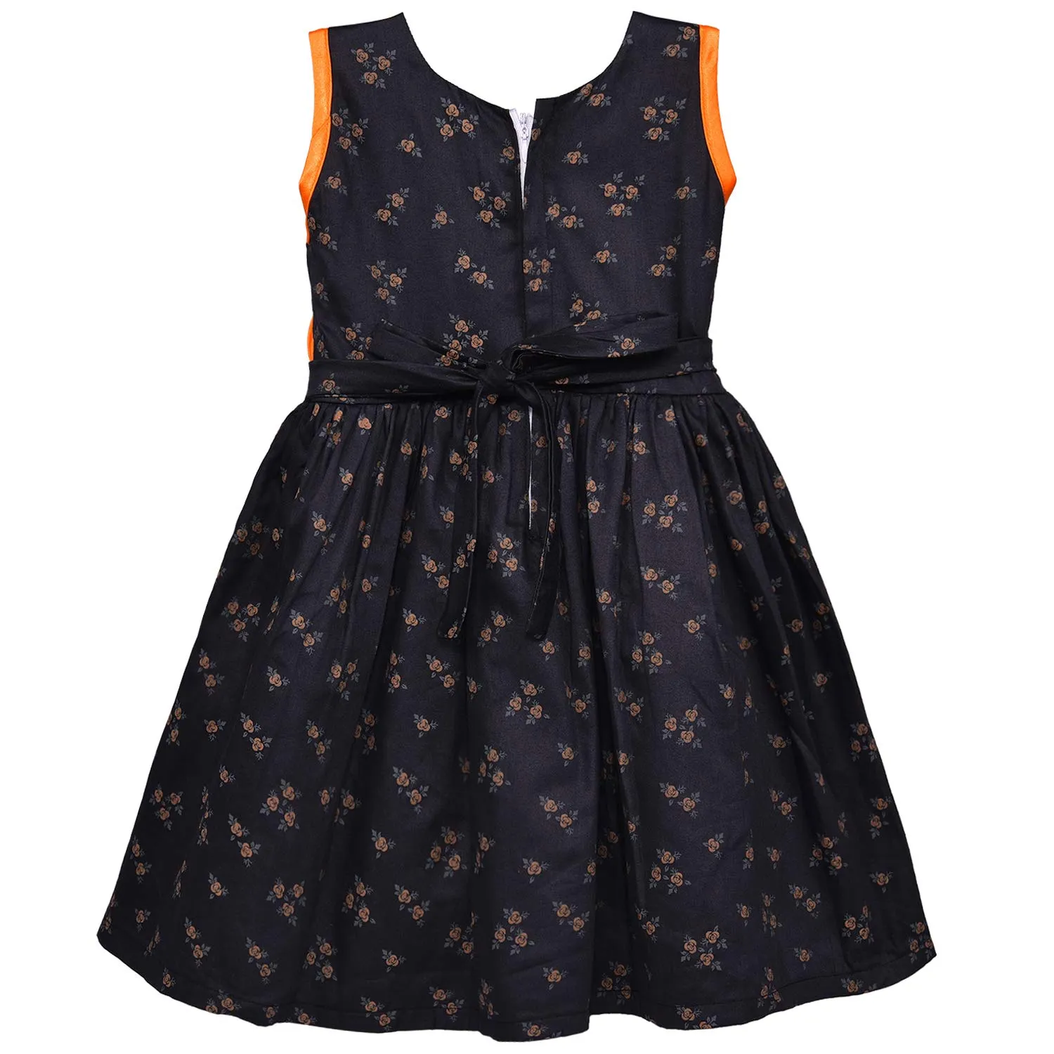 Girls Cotton Floral Printed Dress