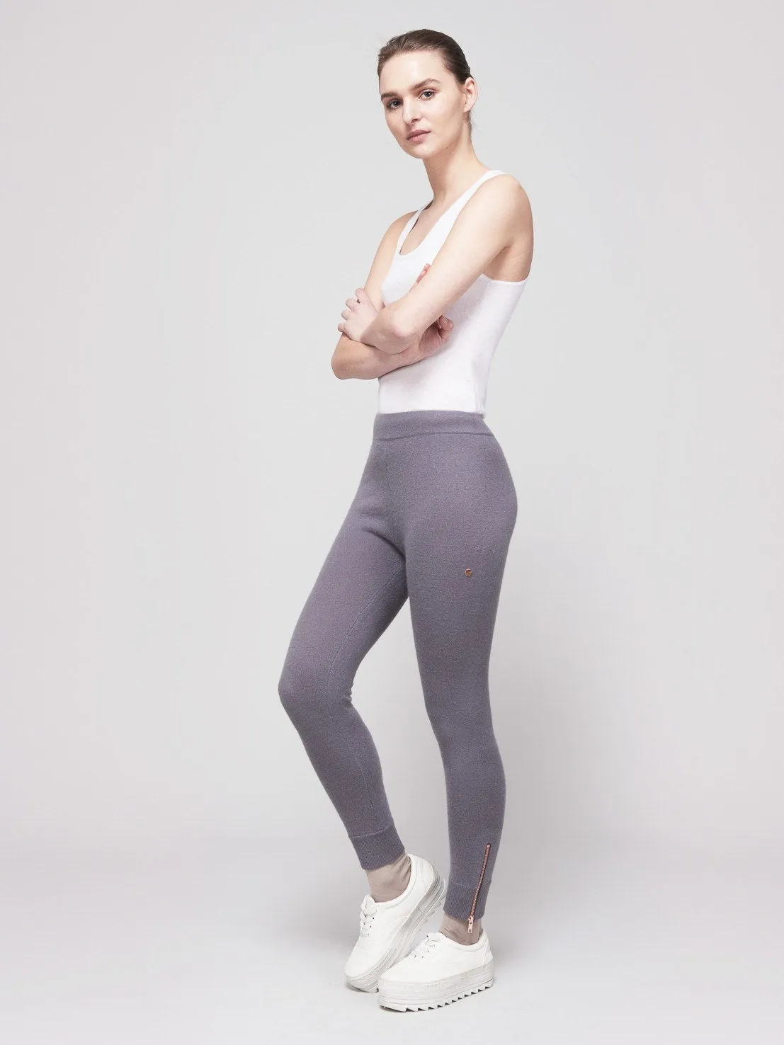 Go-Getter Cashmere Leggings - Noir Jet Grey