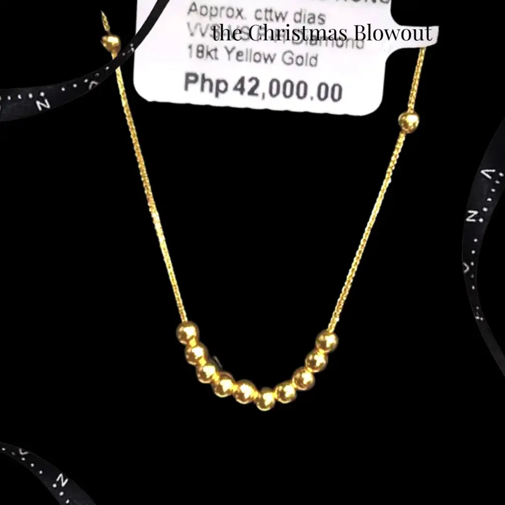 #GOLD2024 | 18K Golden Money Ball Necklace