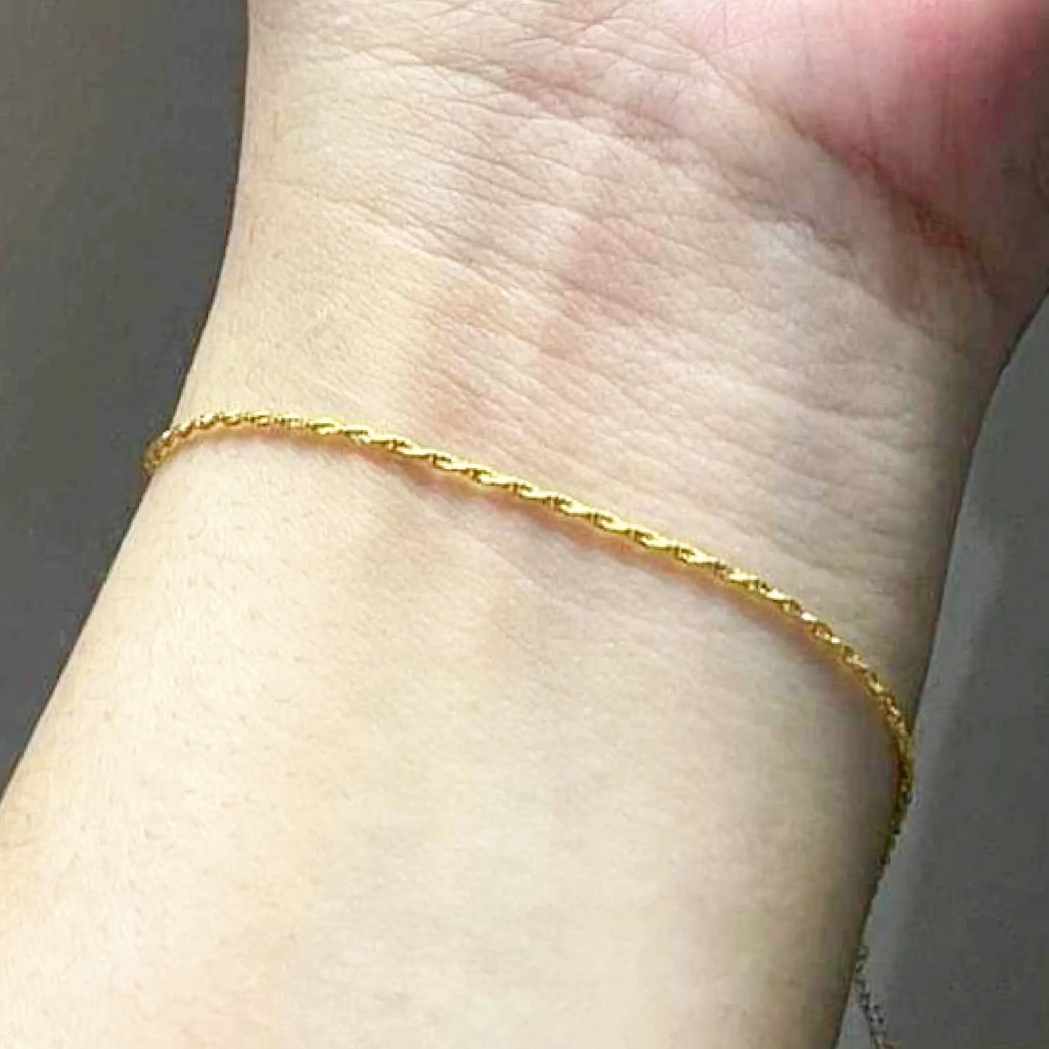 #GOLD2024 | Unisex Golden Rope Chain Bracelet 18kt 7”- 7.5”