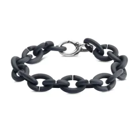 Graphite Grey Silver Bracelet