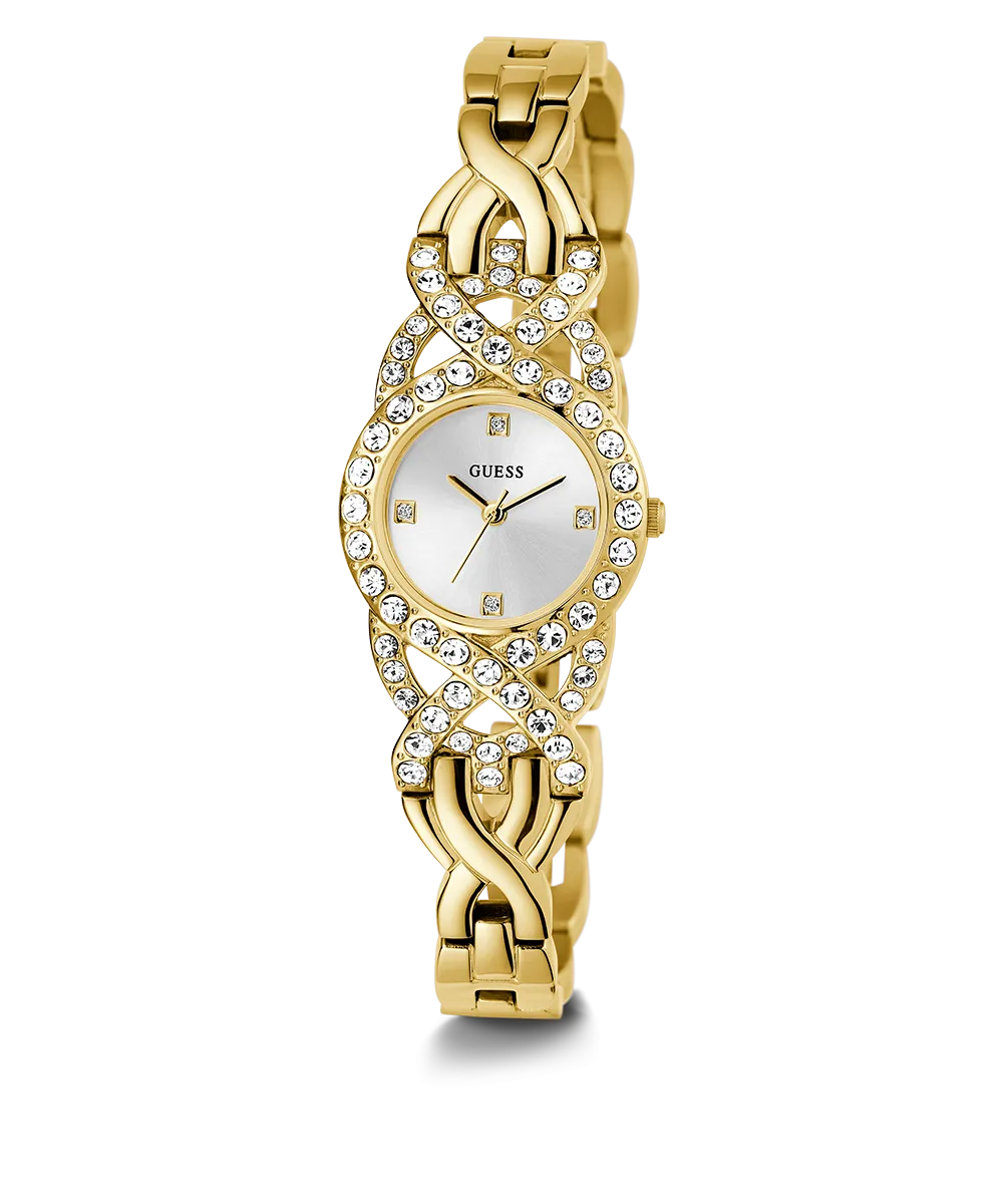 GUESS Ladies Gold Tone Analog Watch