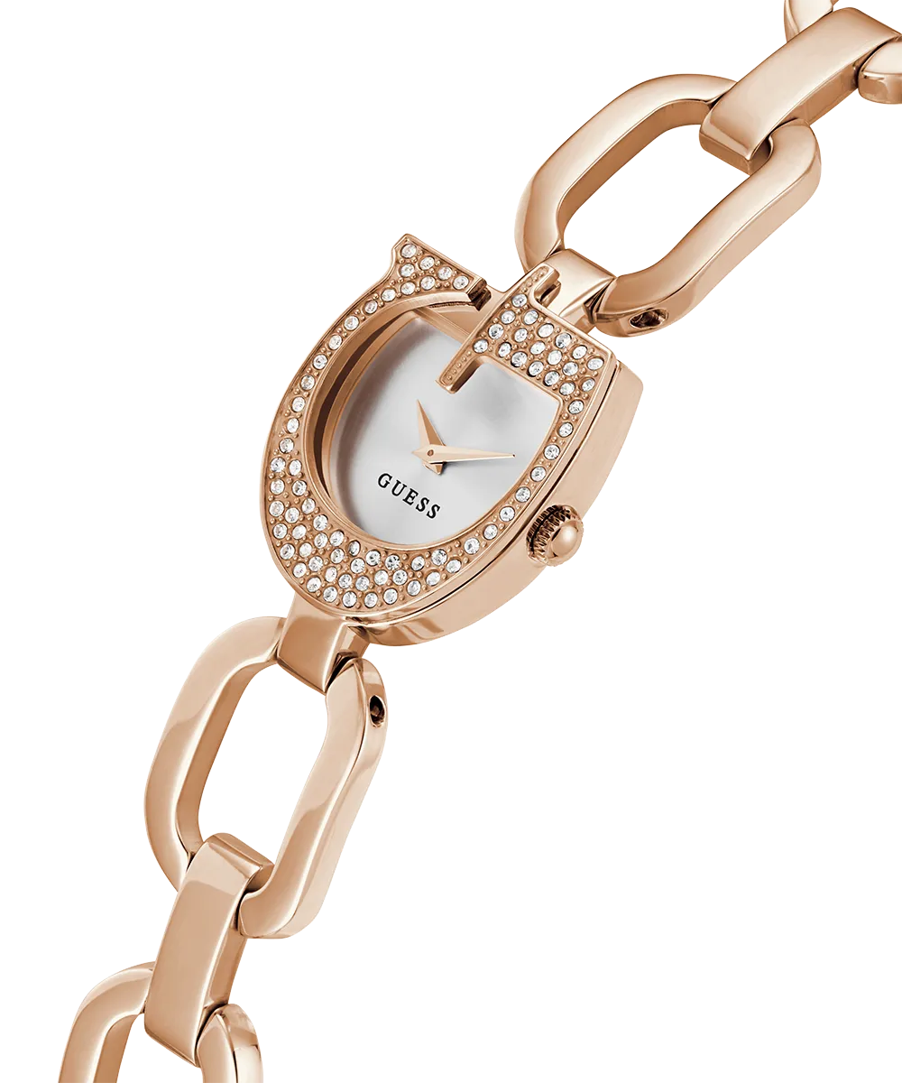 GUESS Ladies Rose Gold Tone Analog Watch