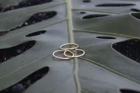 Hammered Dainty Rings by Toasted Jewelry