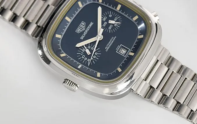 Heuer Silverstone Ref 110.313b 1970s Square Chrono