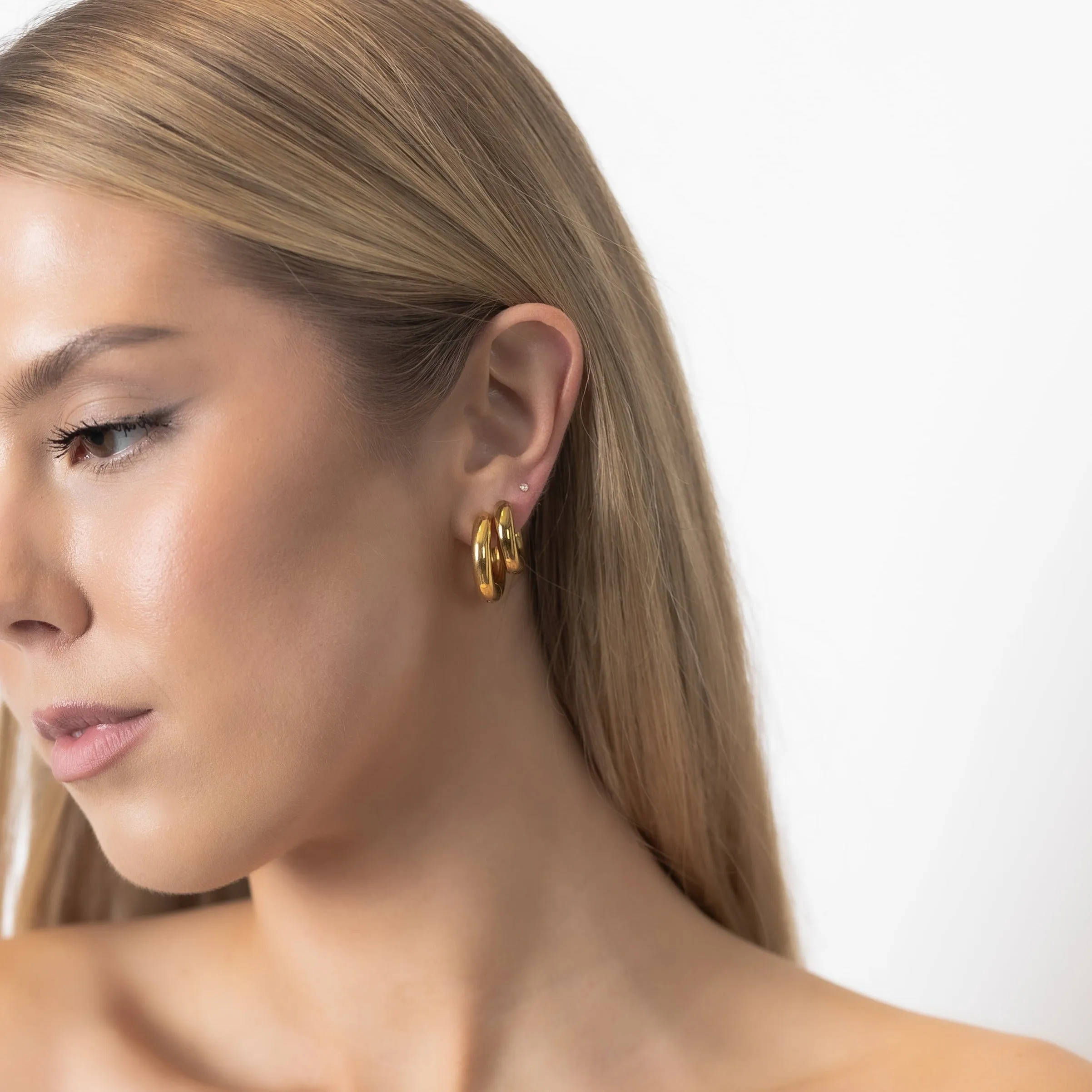 HOOPS EARRINGS Gold