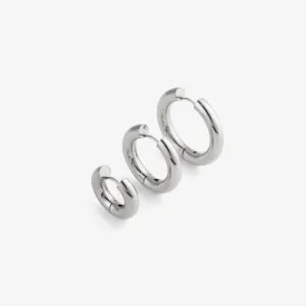 HOOPS EARRINGS Silver