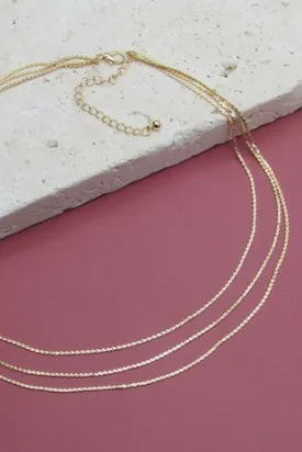 Keep Loving Triple Layer Necklace