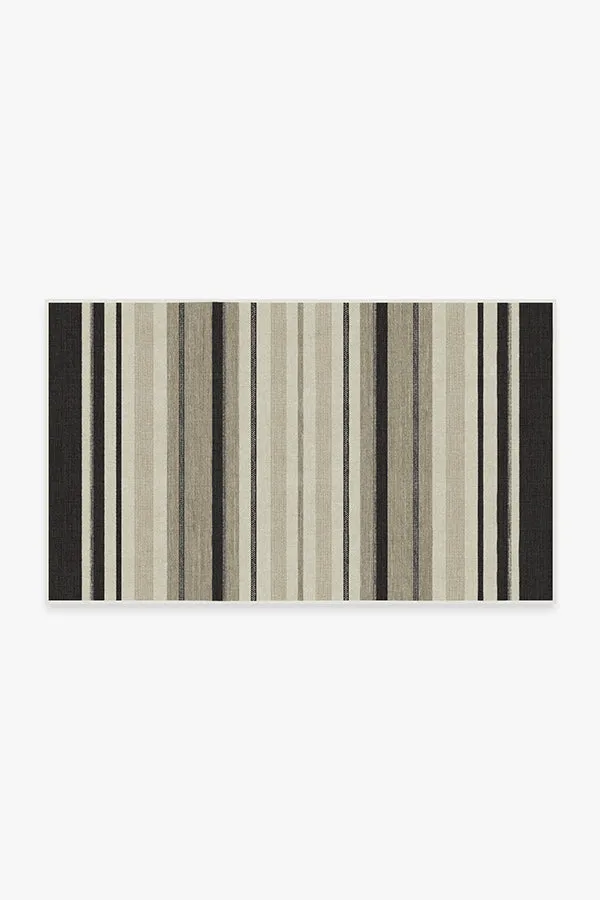 Kesiya Stripe Black & Ivory Rug