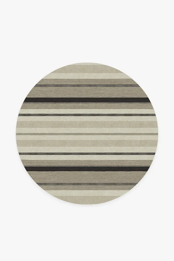 Kesiya Stripe Black & Ivory Rug