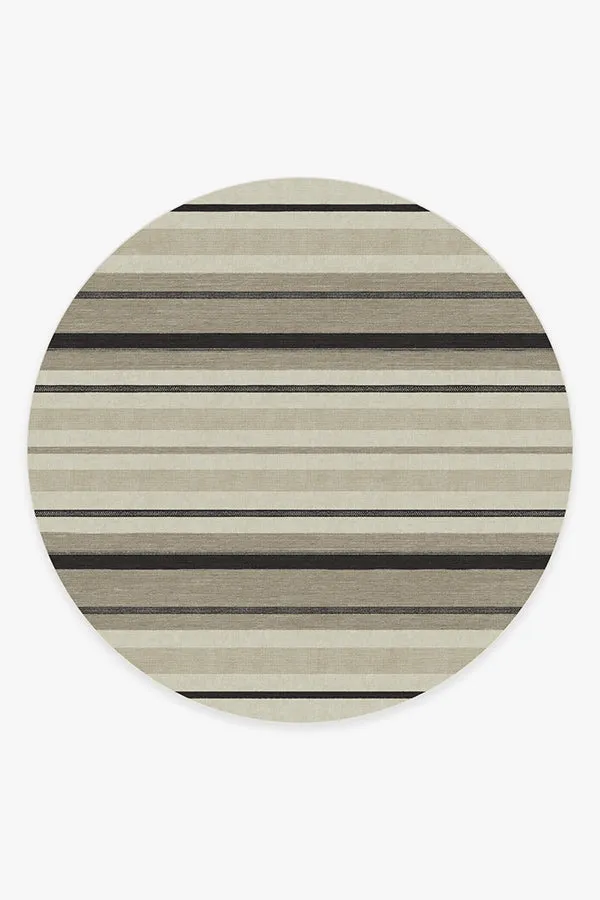 Kesiya Stripe Black & Ivory Rug