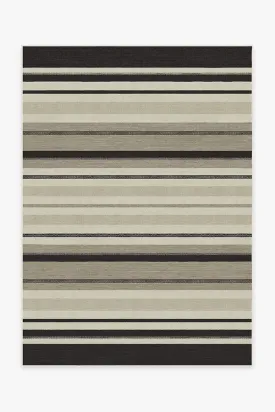 Kesiya Stripe Black & Ivory Rug