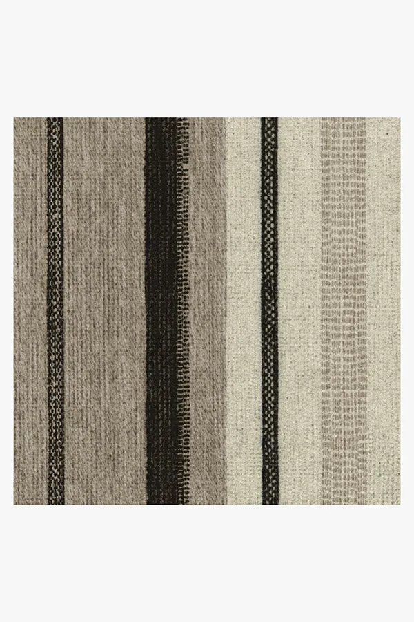 Kesiya Stripe Black & Ivory Rug